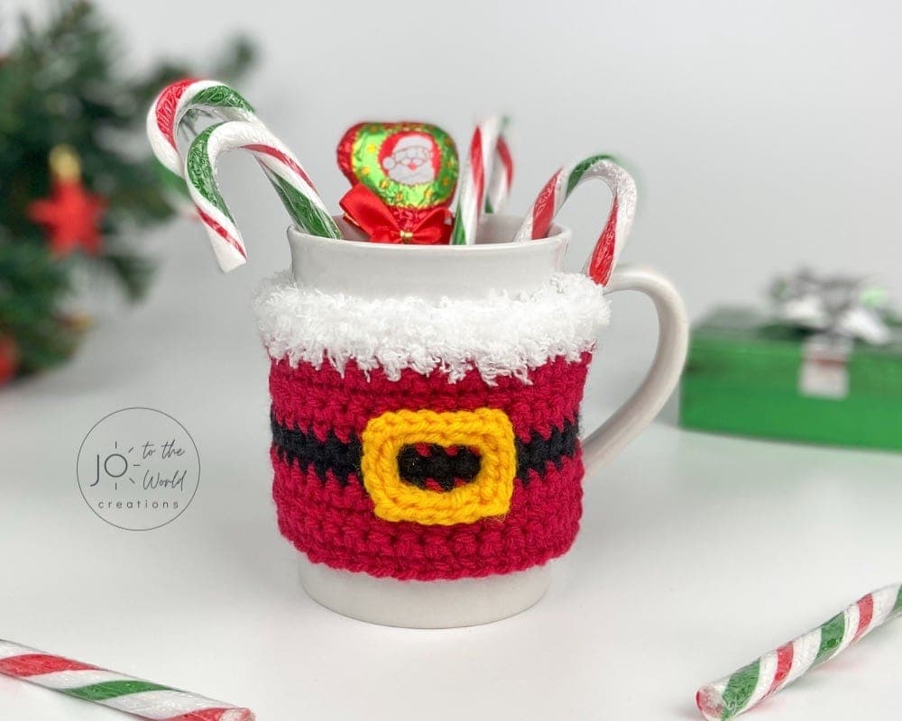 Santa Mug Cozy Crochet Pattern