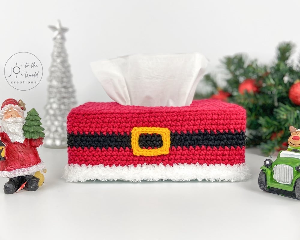 Santa Tissue Box Cover Crochet Pattern