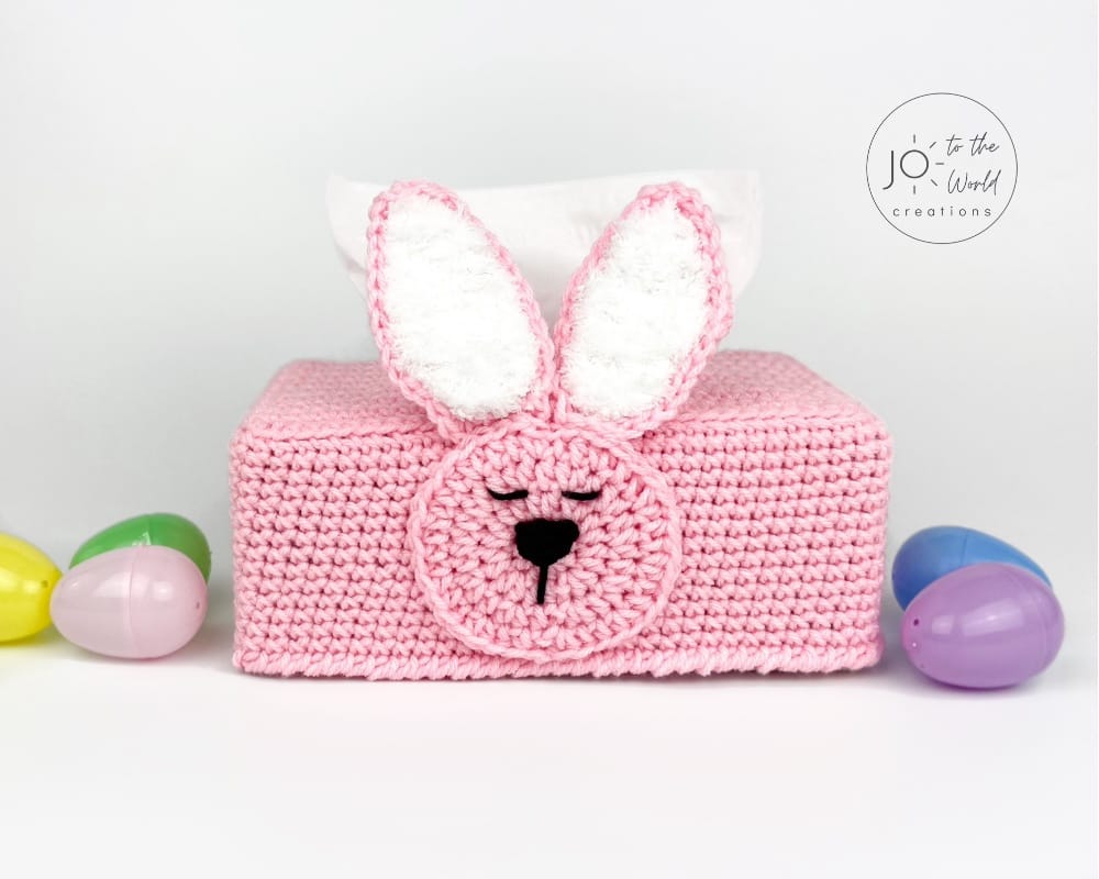 Easter Bunny Tissue Box Cover Crochet Pattern