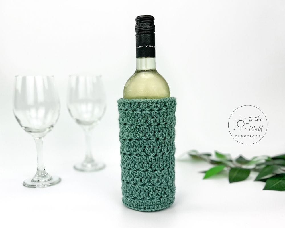 Crochet Wine Bottle Holder Pattern - Free