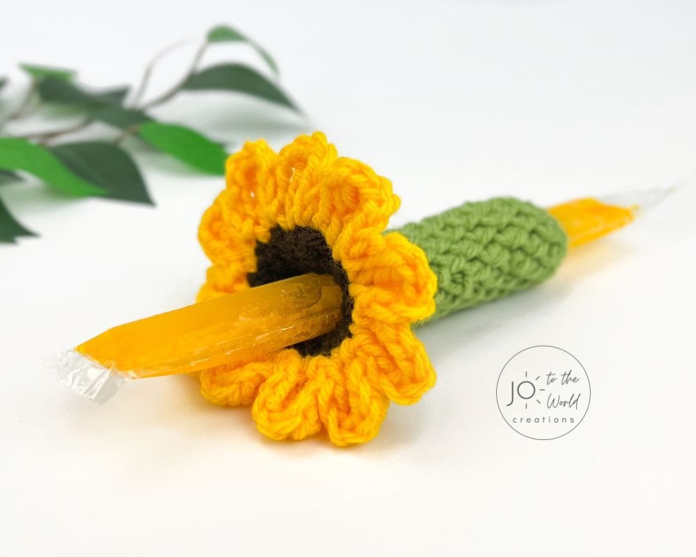 Flower Freezie Pop Holder Crochet Pattern