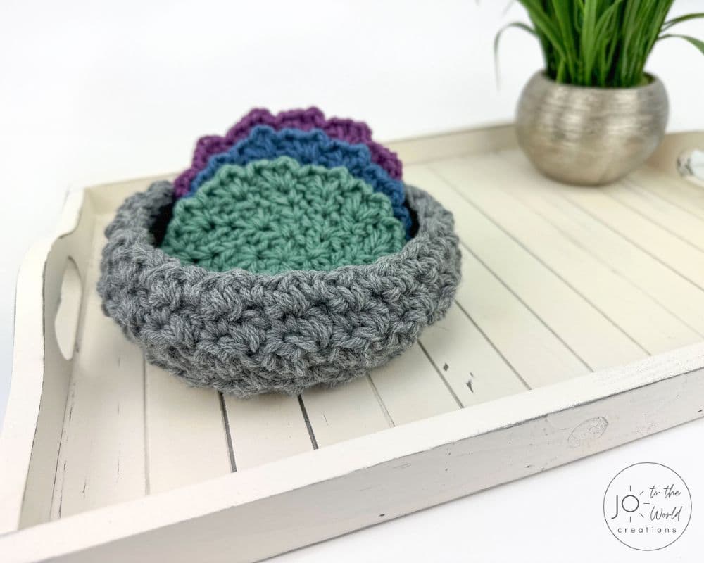 Crochet Coaster Holder Pattern