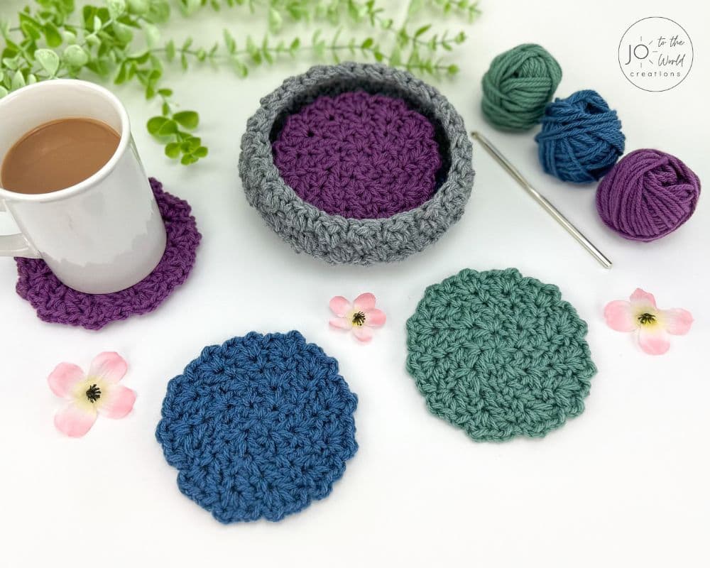 Round Crochet Coasters Pattern
