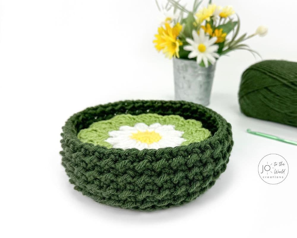 Daisy Coaster Holder Crochet Pattern