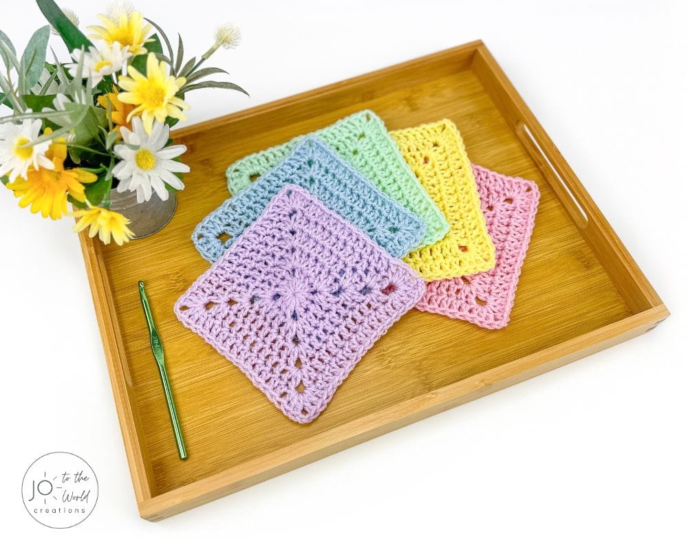 Solid Granny Square Crochet Pattern